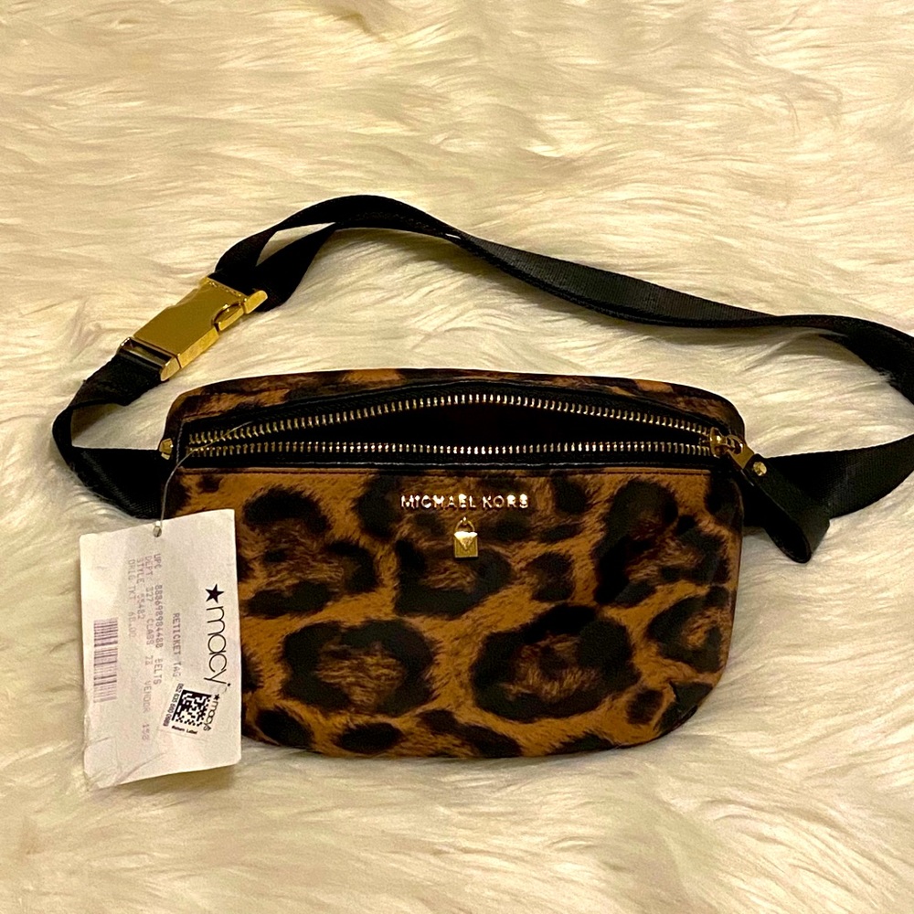 Michael Kors cheetah print  fanny Pack/belt bag
